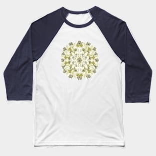 Crystals Succulents Mandala YELLOW Baseball T-Shirt